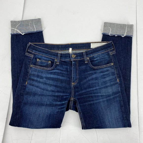 rag & bone Blue Cropped Jeans | Made in United States - Picture 5 of 6